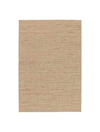 Tapis intérieur/extérieur effet jute claire avec touches de couleur Emily