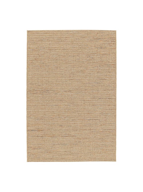Tapis intérieur/extérieur effet jute claire avec touches de couleur Emily - Kiabi