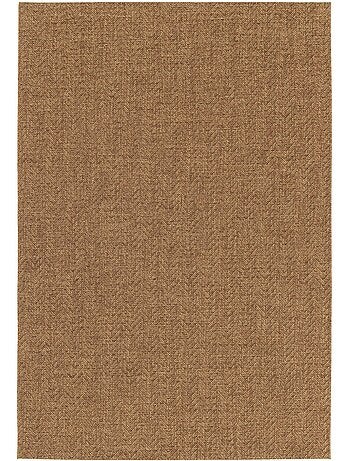 Tapis intérieur/extérieur effet jute coloris caramel oliver