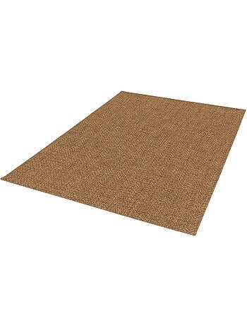 Tapis intérieur/extérieur effet jute coloris caramel oliver