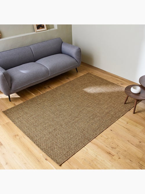 Tapis intérieur/extérieur effet jute coloris caramel Oliver - Kiabi