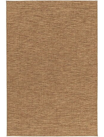Tapis intérieur/extérieur effet jute coloris caramel Timothy