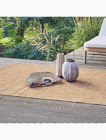 Tapis intérieur/extérieur effet jute coloris naturel Oliver