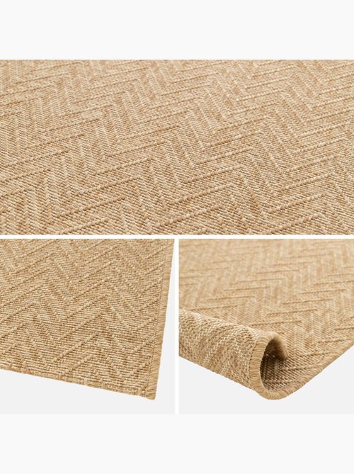 Tapis intérieur/extérieur effet jute coloris naturel oliver - Kiabi Tapis intérieur/extérieur effet jute coloris naturel oliver - Kiabi