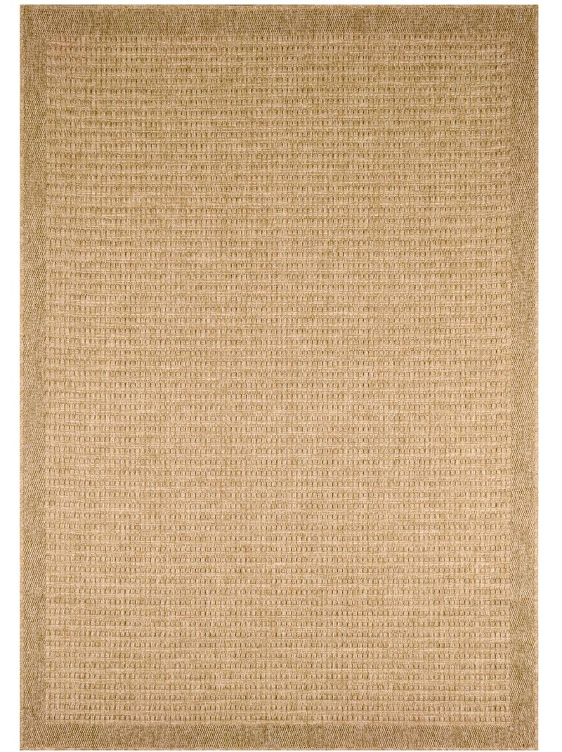 Tapis intérieur/extérieur effet toile de jute beige Finch Beige - Kiabi