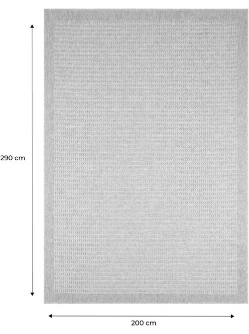 Tapis intérieur/extérieur effet toile de jute beige Finch - Kiabi