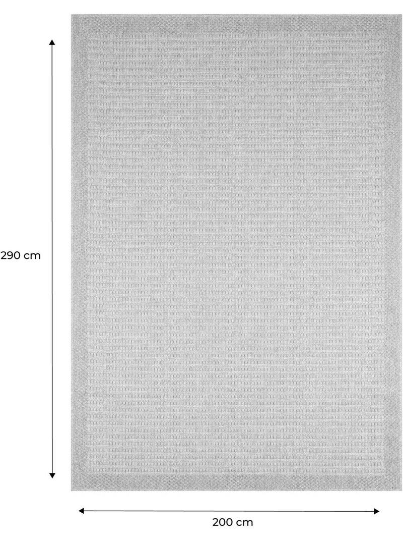 Tapis intérieur/extérieur effet toile de jute beige Finch Beige - Kiabi