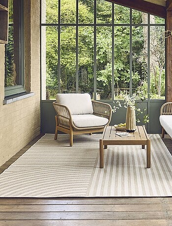 Tapis intérieur/extérieur motif arches beige Bellamy