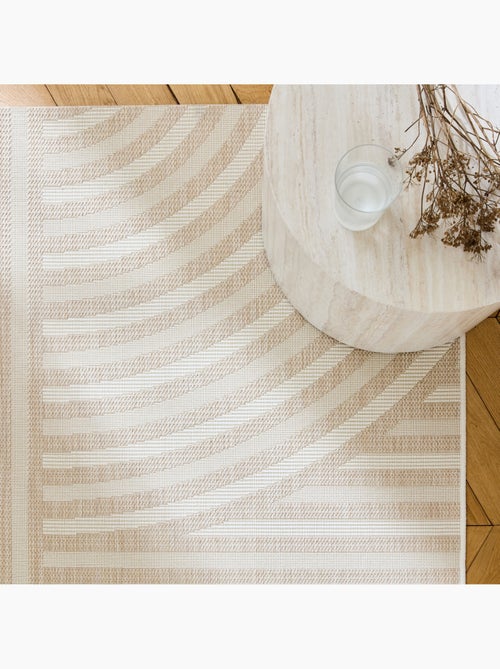 Tapis intérieur/extérieur motif arches beige Bellamy - Kiabi