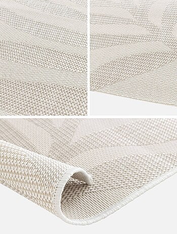 Tapis intérieur/extérieur motif végétal crème, beige Kate