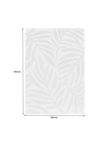 Tapis intérieur/extérieur motif végétal crème, beige Kate