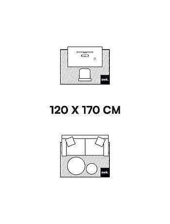 Tapis intérieur/extérieur motif végétal crème, beige Kate