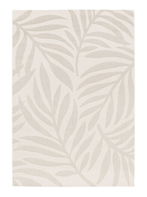 Tapis intérieur/extérieur motif végétal crème, beige Kate - Kiabi