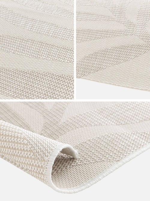 Tapis intérieur/extérieur motif végétal crème, beige Kate - Kiabi