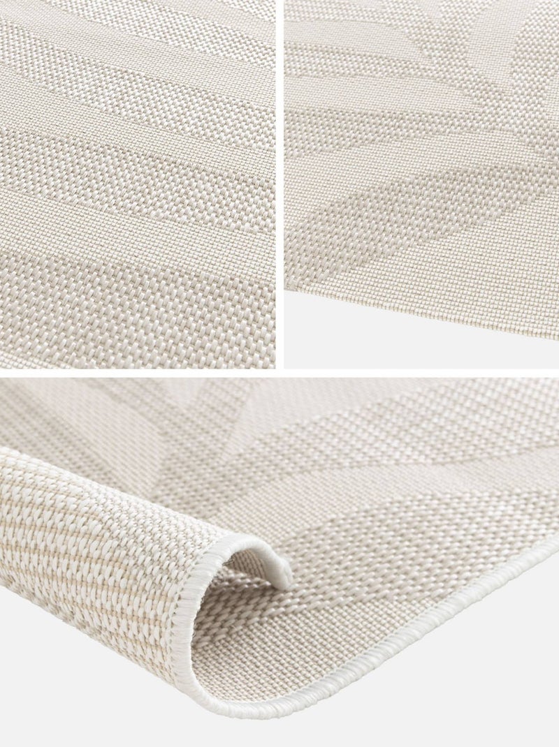 Tapis intérieur/extérieur motif végétal crème, beige Kate Beige - Kiabi