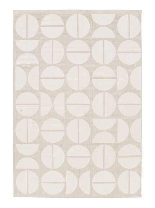 Tapis intérieur/extérieur motifs géométriques crème, beige  Megan - Kiabi