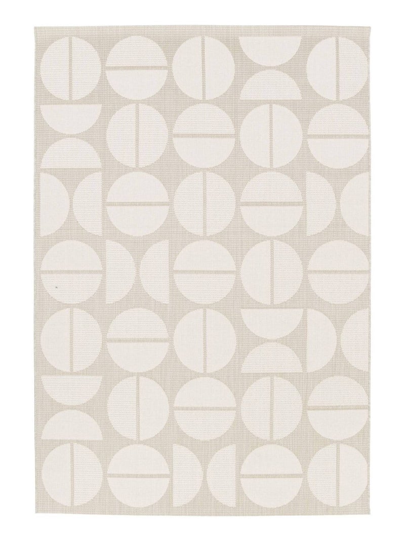 Tapis intérieur/extérieur motifs géométriques crème, beige  Megan Beige - Kiabi