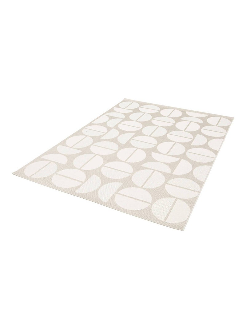 Tapis intérieur/extérieur motifs géométriques crème, beige  Megan Beige - Kiabi