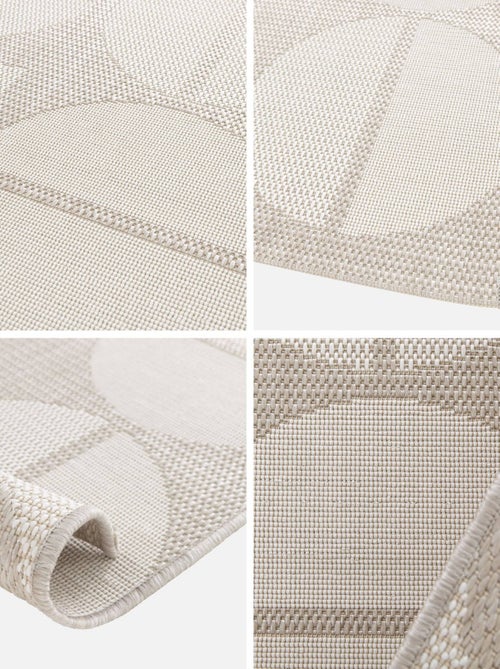 Tapis intérieur/extérieur motifs géométriques crème, beige  Megan - Kiabi