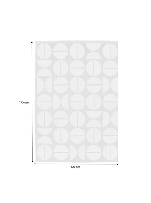 Tapis intérieur/extérieur motifs géométriques crème, beige  Megan - Kiabi