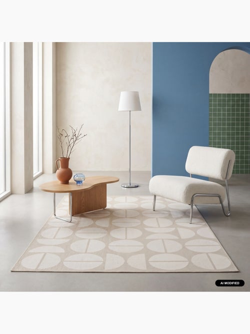 Tapis intérieur/extérieur motifs géométriques crème, beige megan - Kiabi Tapis intérieur/extérieur motifs géométriques crème, beige megan - Kiabi