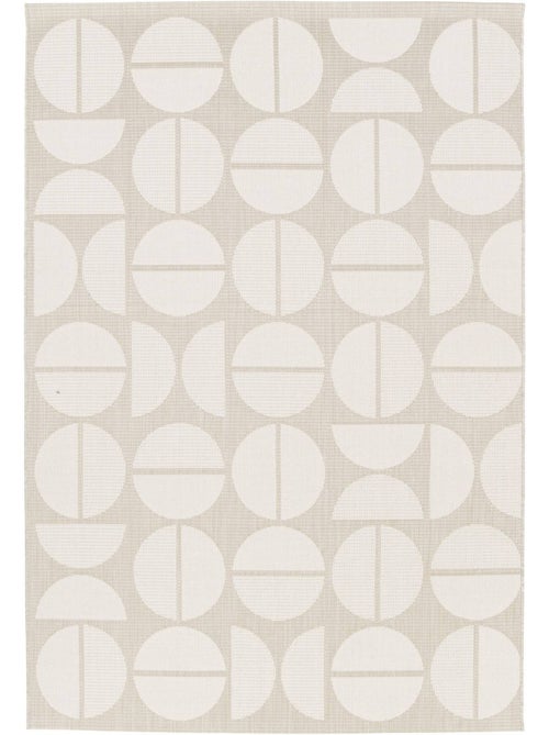 Tapis intérieur/extérieur motifs géométriques crème, beige megan - Kiabi Tapis intérieur/extérieur motifs géométriques crème, beige megan - Kiabi