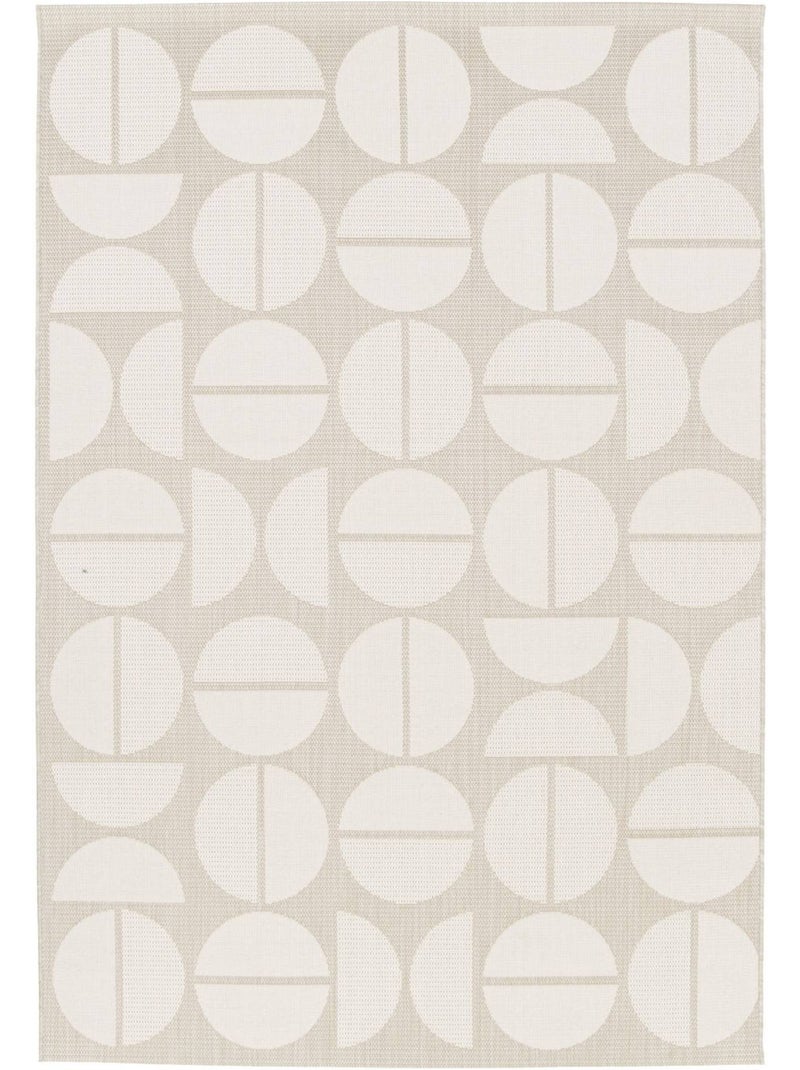 Tapis intérieur/extérieur motifs géométriques crème, beige  megan Crème - Kiabi