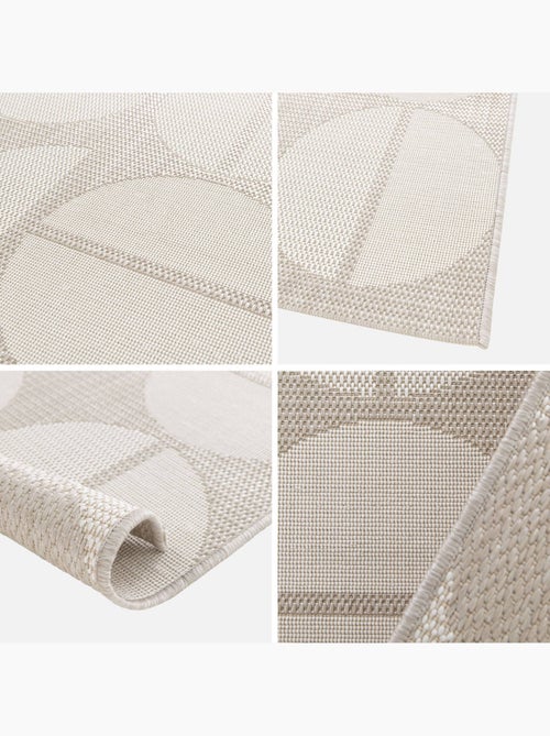 Tapis intérieur/extérieur motifs géométriques crème, beige megan - Kiabi Tapis intérieur/extérieur motifs géométriques crème, beige megan - Kiabi