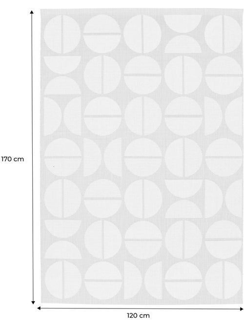 Tapis intérieur/extérieur motifs géométriques crème, beige megan - Kiabi Tapis intérieur/extérieur motifs géométriques crème, beige megan - Kiabi