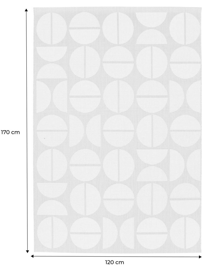 Tapis intérieur/extérieur motifs géométriques crème, beige  megan Crème - Kiabi