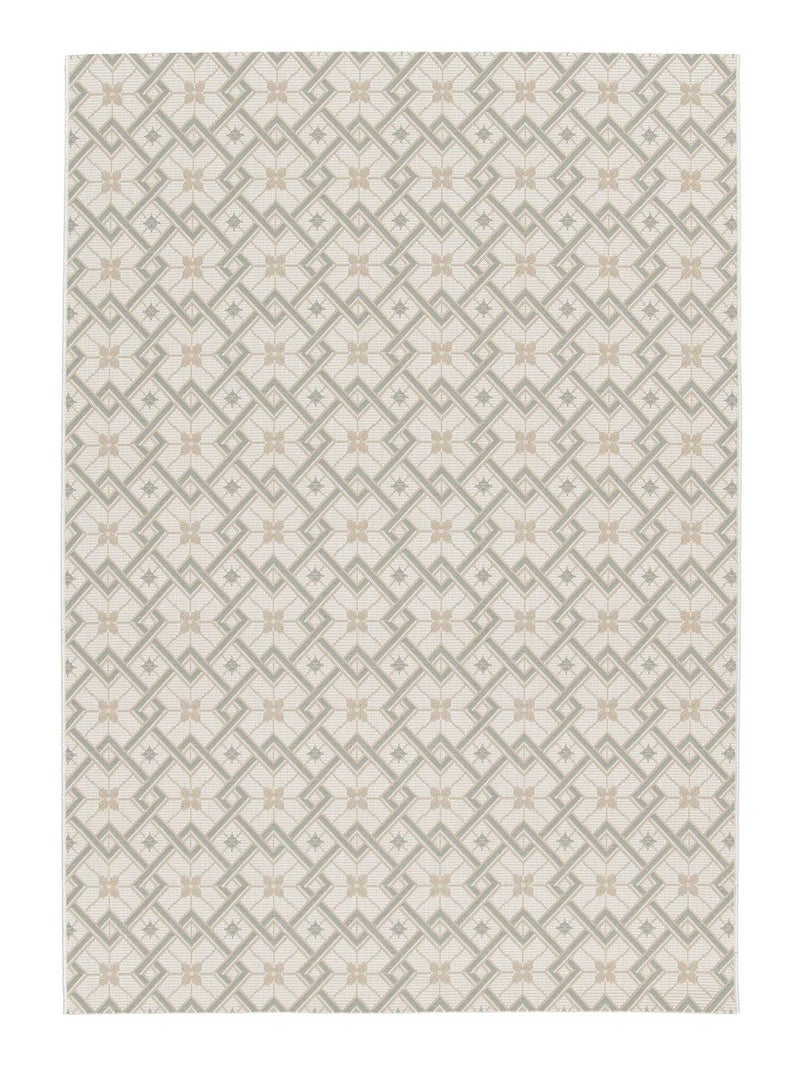 Tapis intérieur/extérieur vintage crème beige vert Angie Multicolore - Kiabi