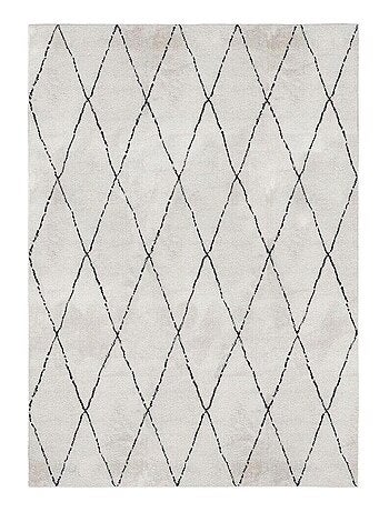 Tapis ivoire berbère ethnique courtes mèches Senza