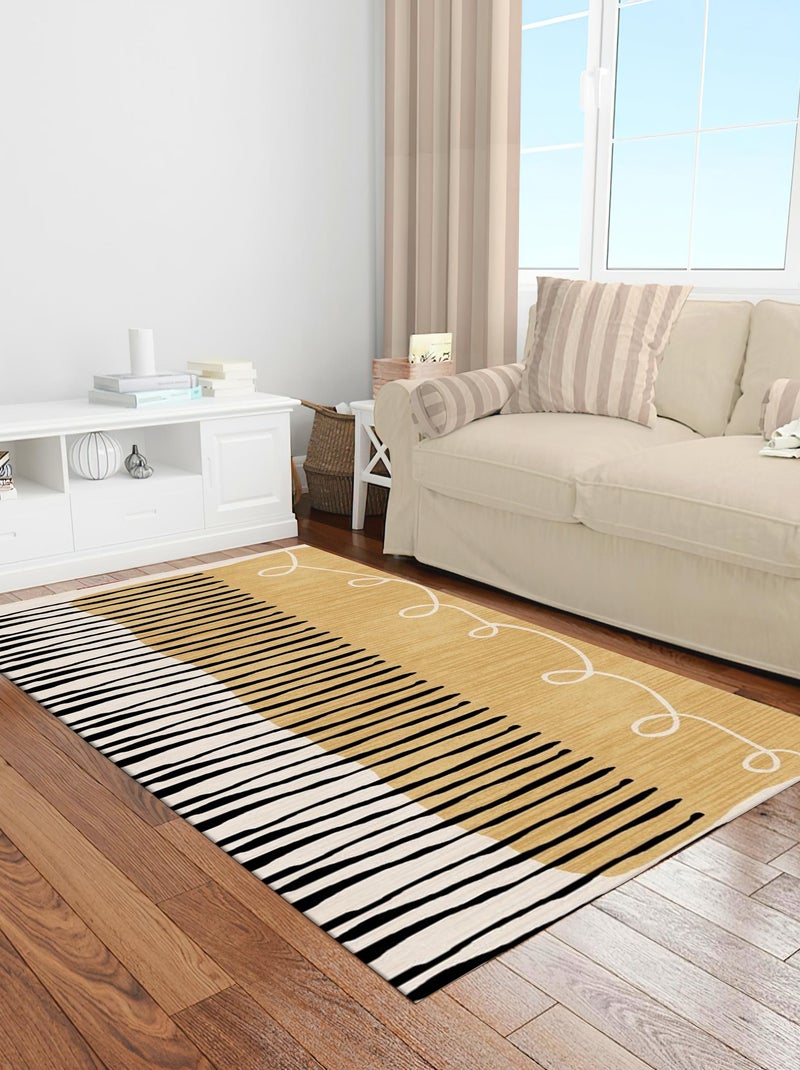 Tapis JAIL Jaune Jaune - Kiabi