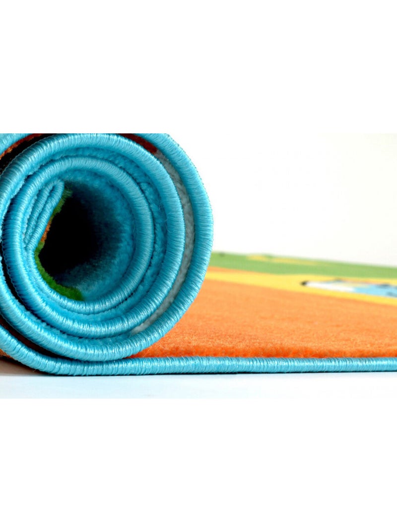 Tapis jaune pour chambre enfant Cuicui Jaune - Kiabi