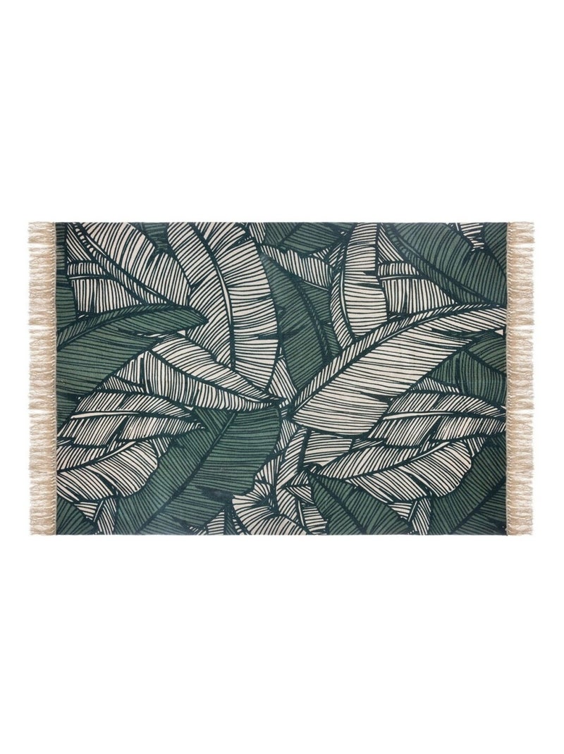 Tapis Jungle 120x170 coton Vert - Kiabi