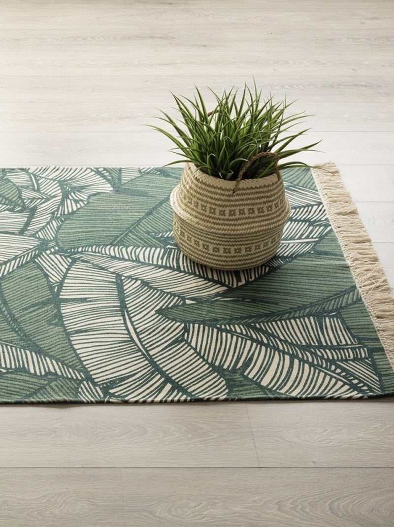Tapis Jungle 120x170 coton Vert - Kiabi