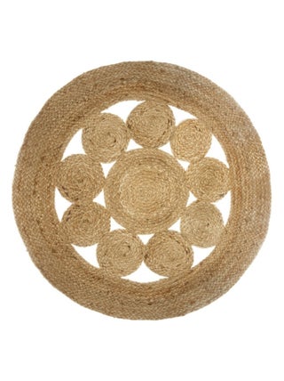 Tapis jute ajouré 80 cm