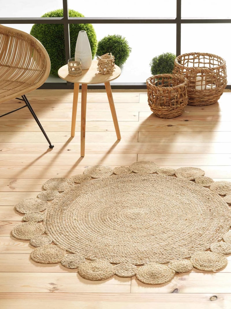 Tapis Jute Ajouré Cordou Douceur d'Intérieur Beige - Kiabi