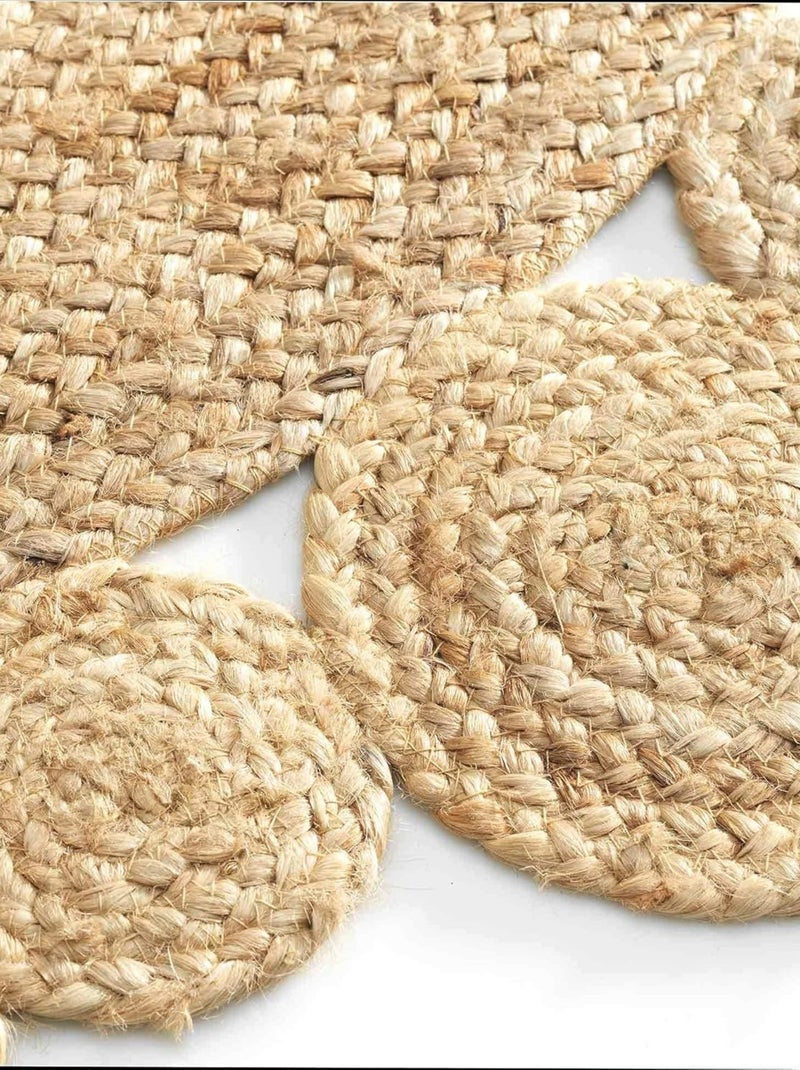 Tapis Jute Ajouré Cordou Douceur d'Intérieur Beige - Kiabi
