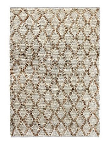 Tapis jute fait à la main motif faux uni JUTICA