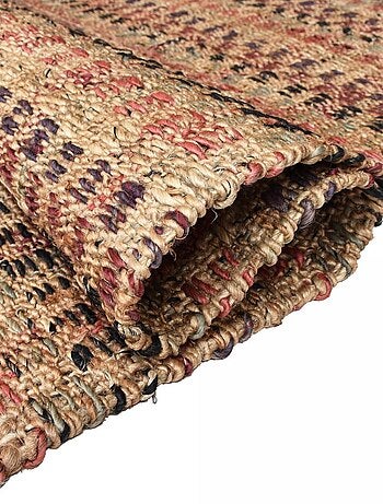 Tapis jute fait à la main motif géométrique SQUARE