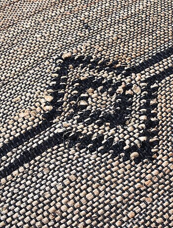 Tapis jute fait à la main motif oriental TLIPO