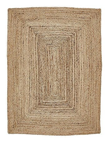 Tapis jute fait à la main motif uni JUTURE