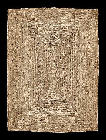 Tapis jute fait à la main motif uni JUTURE
