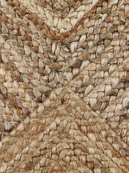 Tapis jute fait à la main motif uni JUTURE - Kiabi
