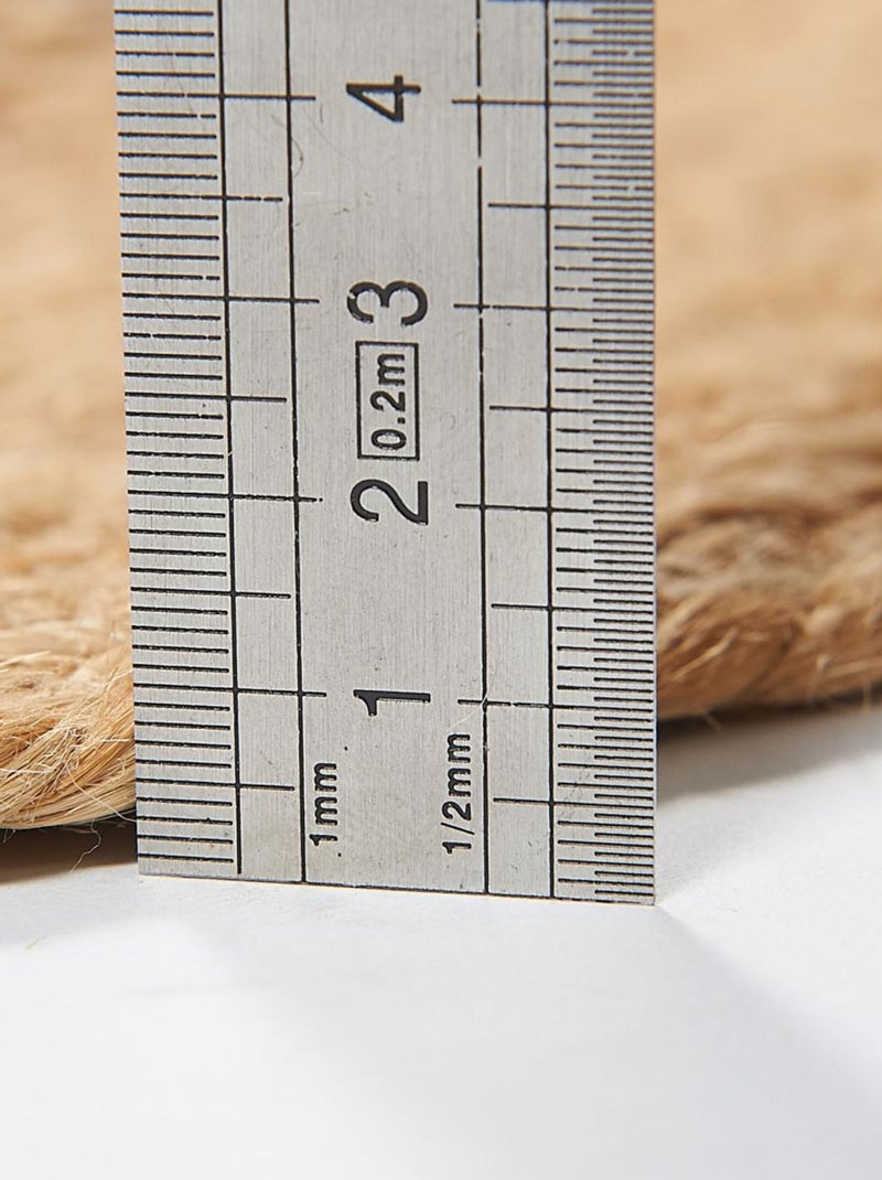 Tapis jute fait main jutoval Beige - Kiabi