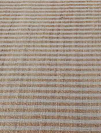 Tapis jute fait main motif faux uni VERTYJUTE