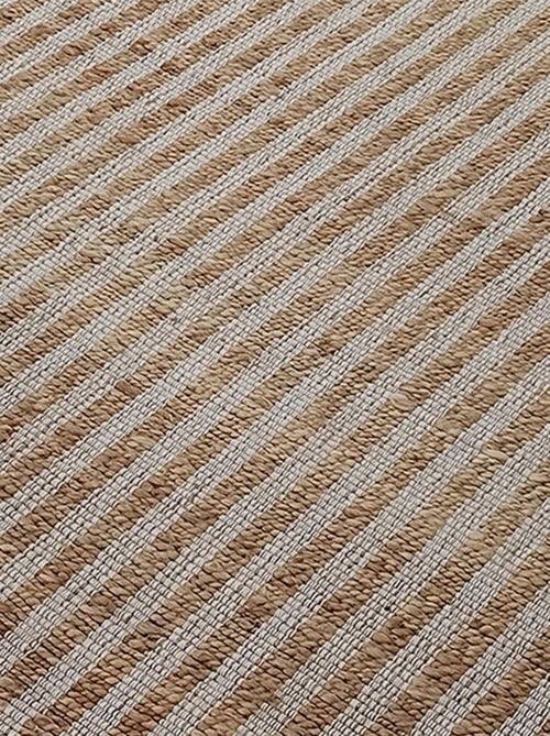 Tapis jute fait main motif faux uni VERTYJUTE - Kiabi