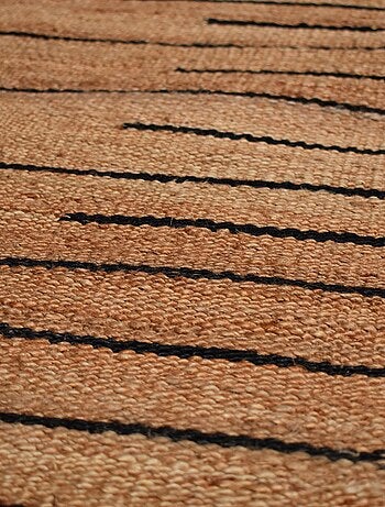 Tapis jute fait main motif simple TASNIM