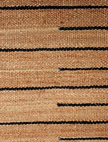 Tapis jute fait main motif simple TASNIM
